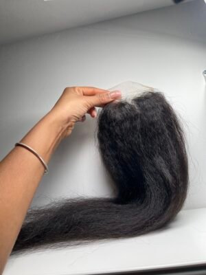Raw Cambodian KINKY STRAIGHT Closure